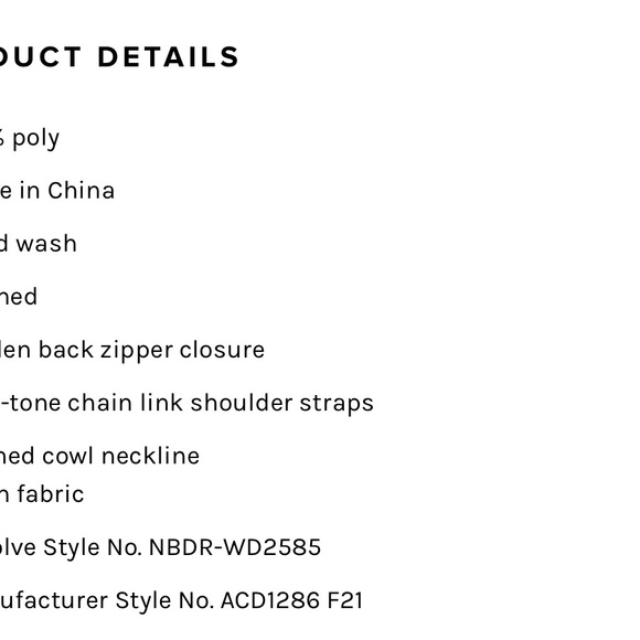 Alessi Gown NBD Dress NBDR-WD2585, Size XS - Picture 3 of 5